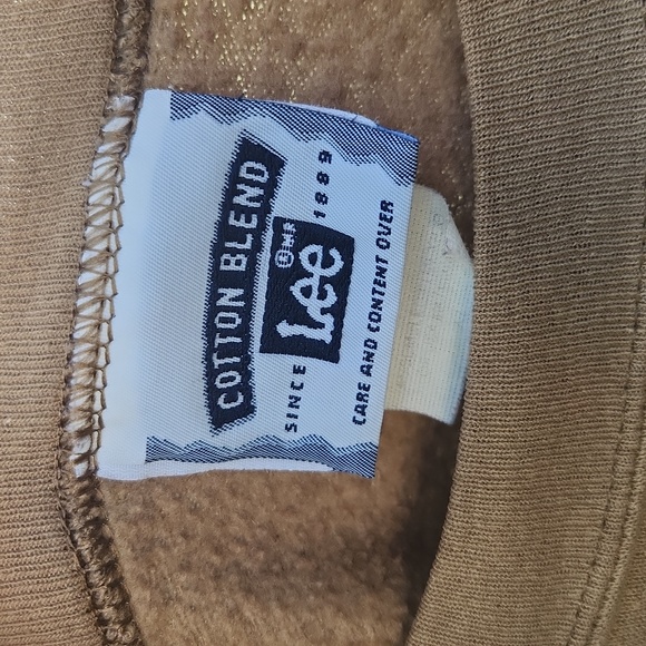 Vintage Lee, Fall, Halloween, Brown Cotton Blend Sweatshirt Wi Pumpkins And Crow - Picture 3 of 6